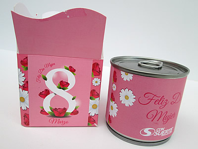 Flores enlatadas para el dia de la mujer