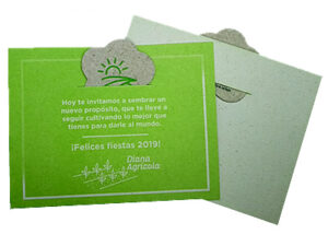 Eco-invitaciones con inserto germinable