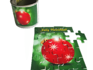 Rompecabezas sembrables enlatados en ecolata