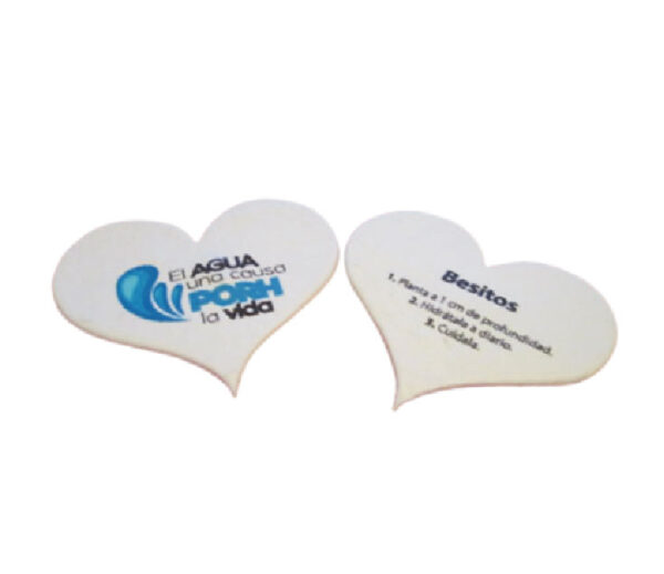 Corazones Germinables con tu Logo