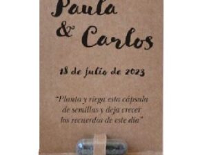 Tarjeta Ecológica con Píldora Germinable