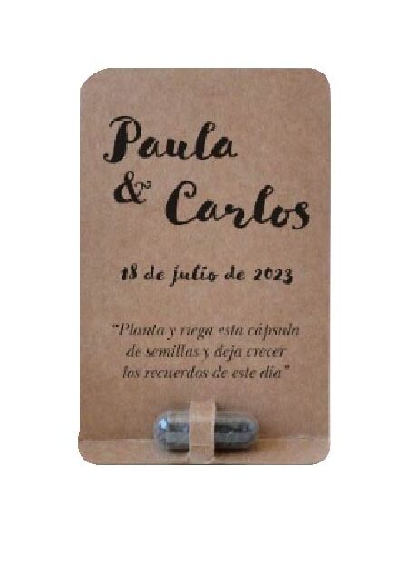 Tarjeta Ecológica con Píldora Germinable